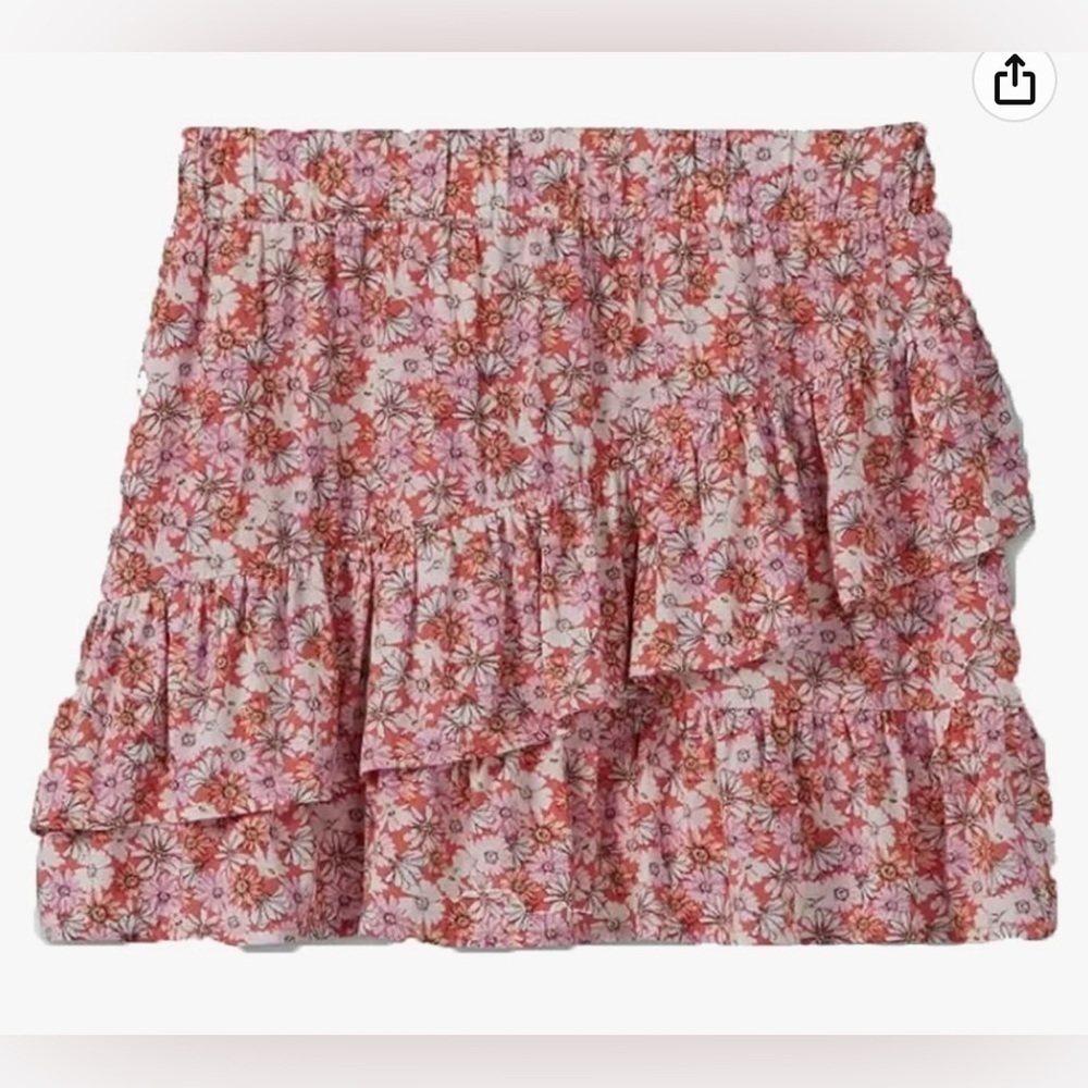 Art Class - Girls' Floral Ruffle Skirt